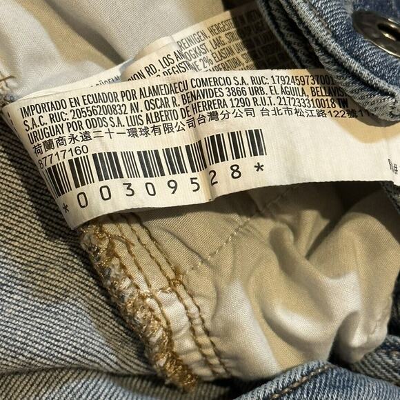 Forever 21 Distressed Skinny Jeans Teens Size 26 Back to School Preppy Academia - Picture 7 of 7